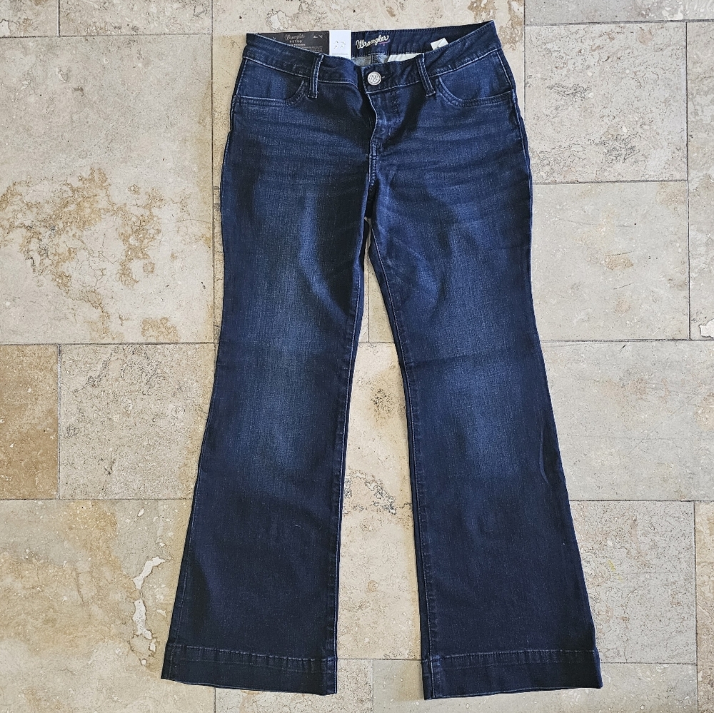 New Womens Wrangler Retro Mae Mid-Rise 5/6